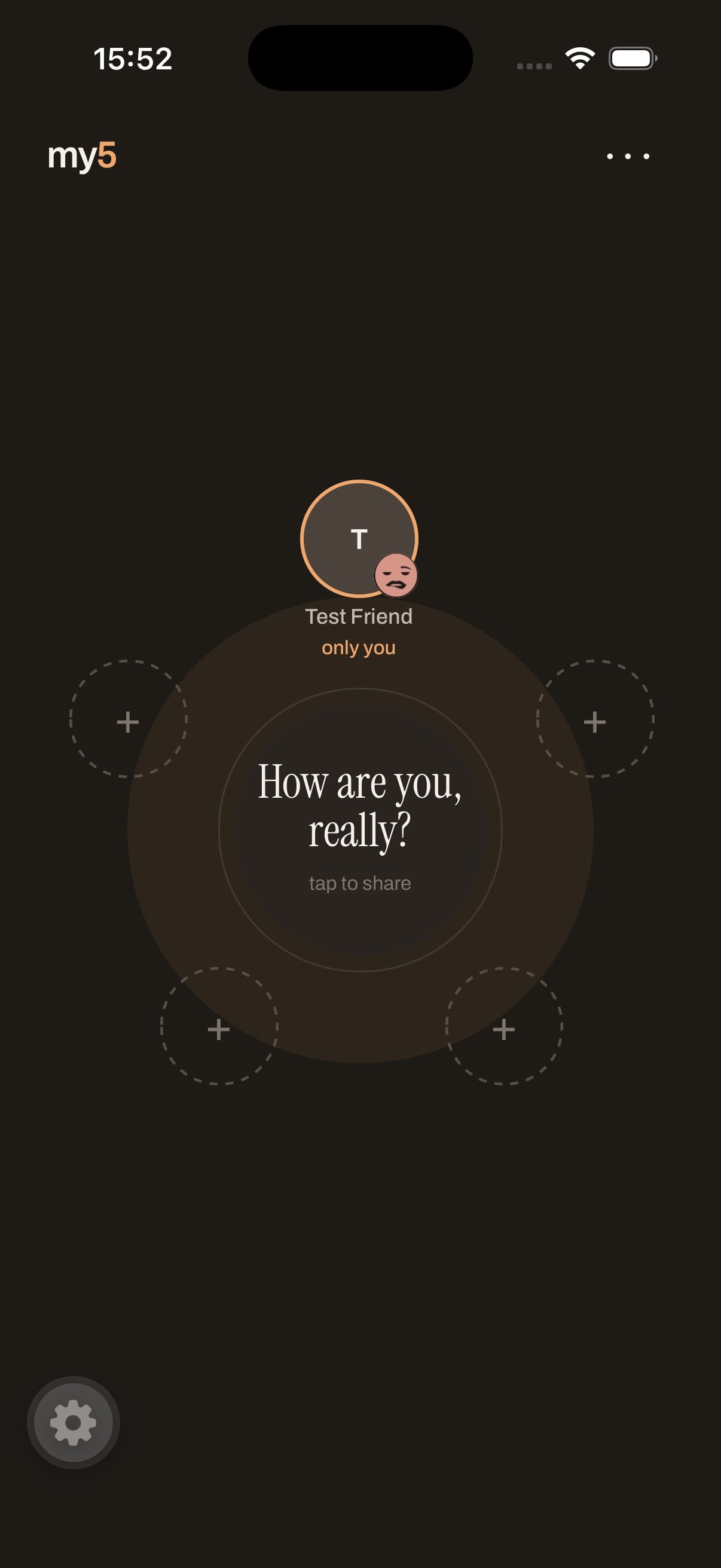 My5 circle and emotional check-in