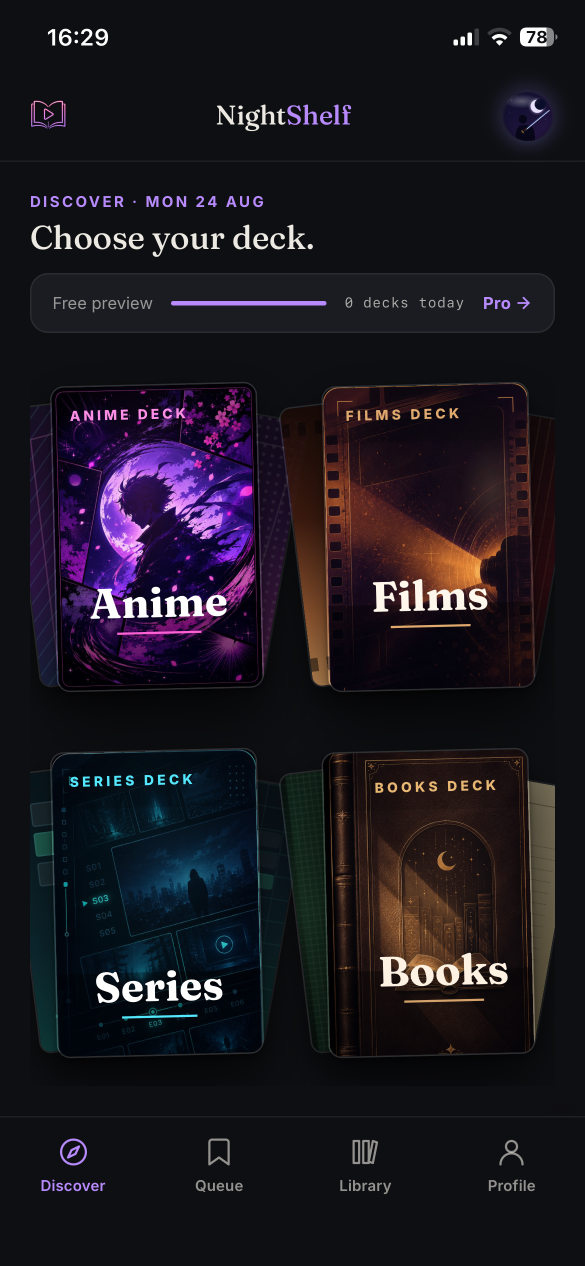 NightShelf library